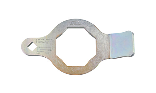 Wheel capsule and axle nut slogging wrench, 110 mm