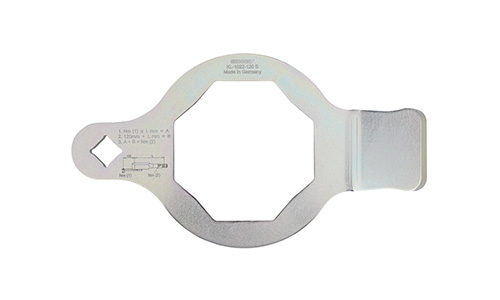 Wheel capsule and axle nut slogging wrench, 120 mm