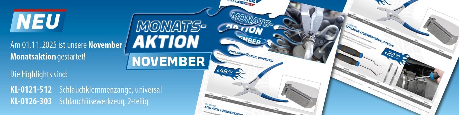 Darstellung der Monatsaktion mit Preis.