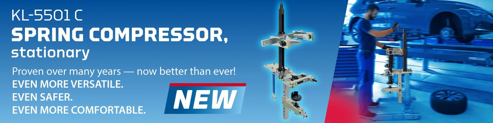 Image of the KL-5501 in the workshop on the mobile frame.